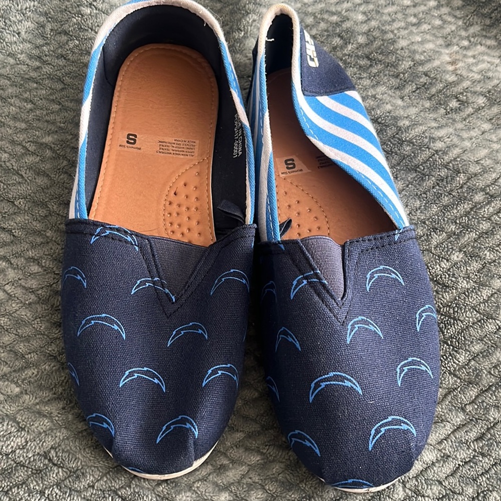 Chargers slip on shoes size small (6) like new